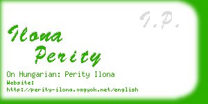 ilona perity business card